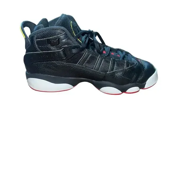 Nike Air Jordan 13 Retro 6 Rings Trainers Sneakers Black White Red Size 4.5Y